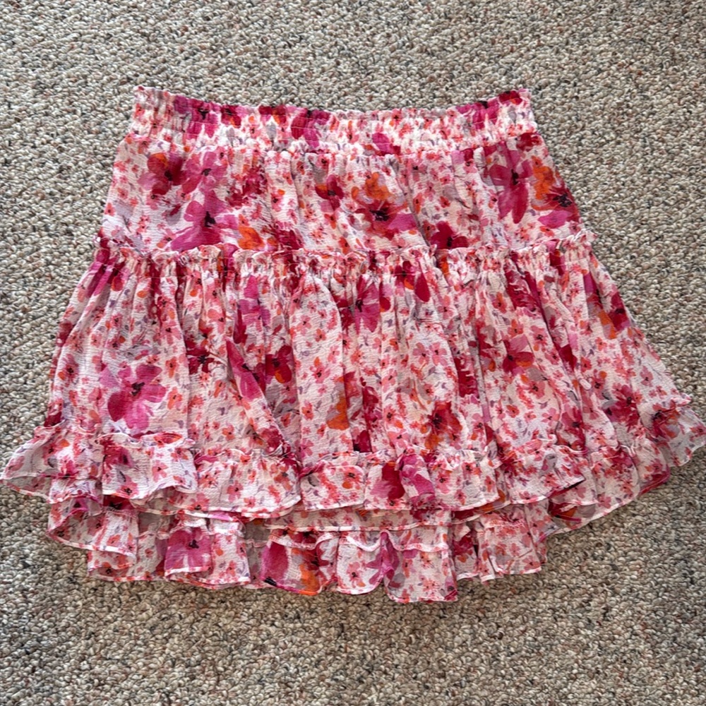 Misa Los Angeles Printed Mini Skirt